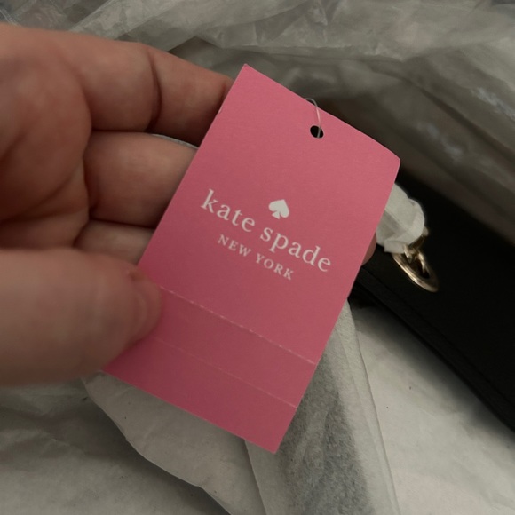 NWT KATE SPADE LARGE Black Jordyn Chain Tote retails $449 - Picture 5 of 8